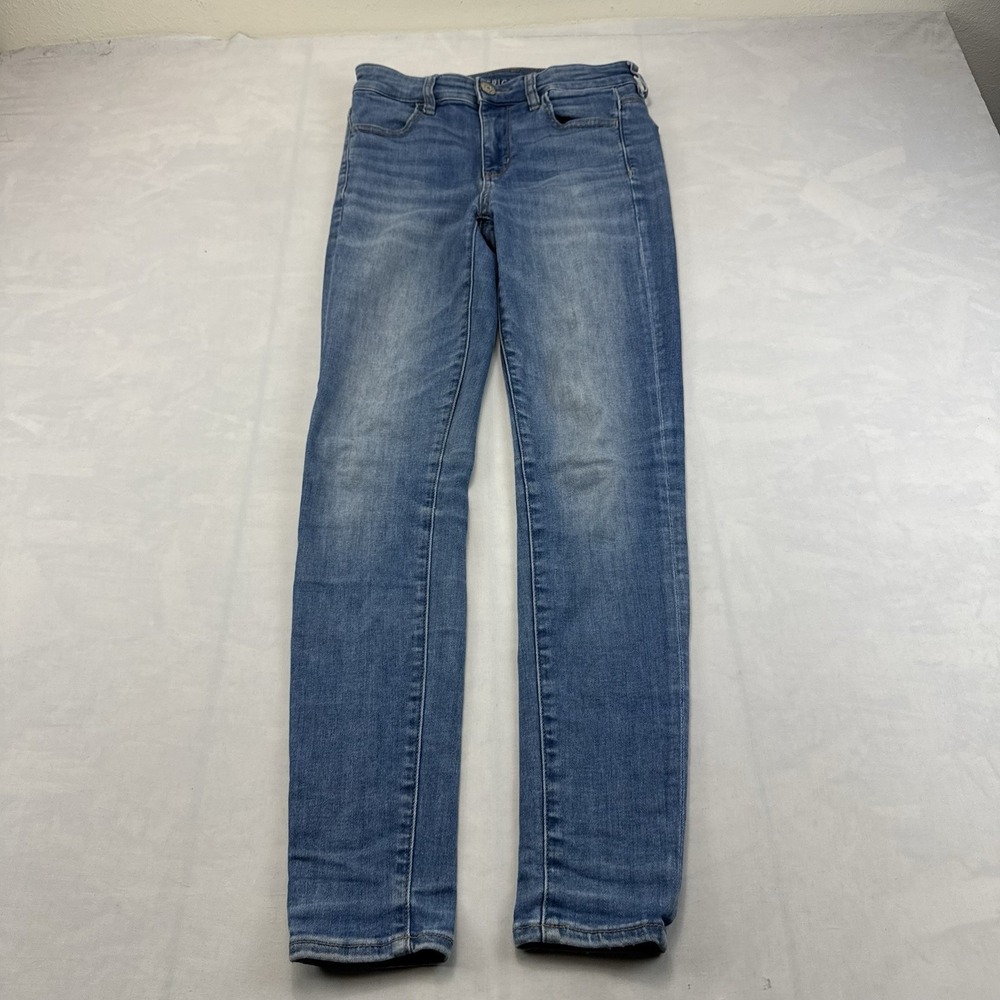 American Eagle Next Level Stretch Jeans Women's Size 4 Regular Blue Denim
